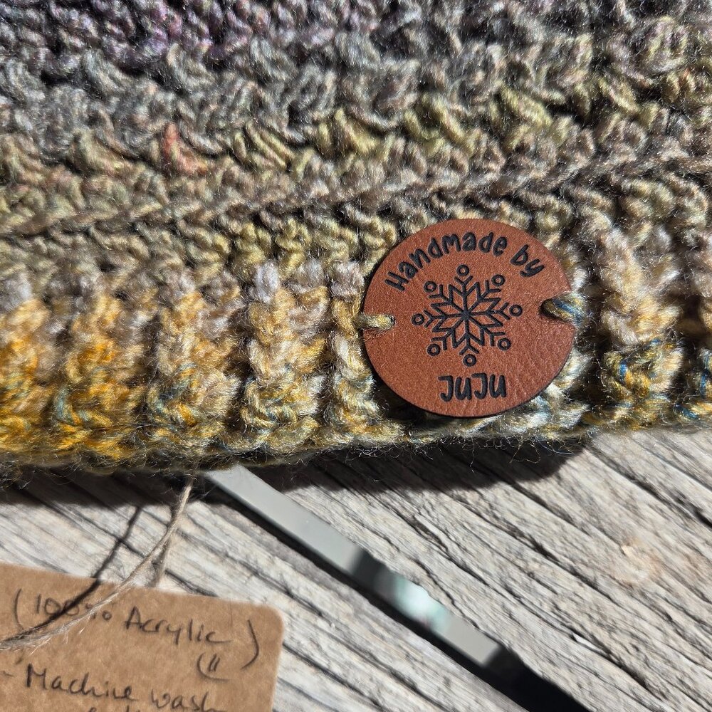 Artisan Handmade Crochet "Spice Market" Cozy Boho Beanie Hat - Picture 6 of 6